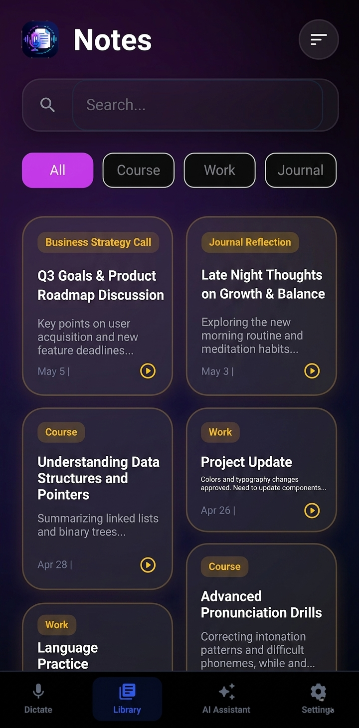 DictaNotesAI Screenshot 2