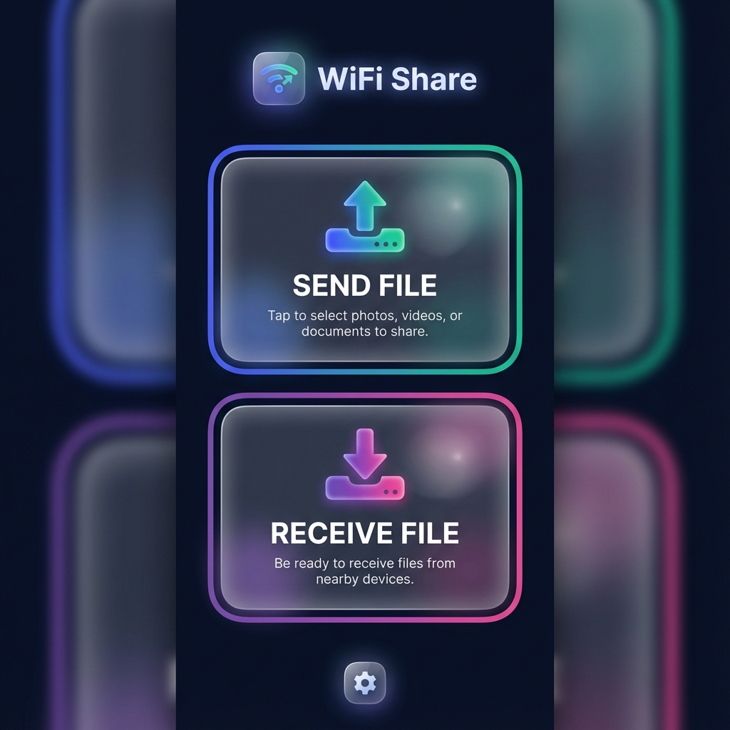 WiFi Share Home Screen